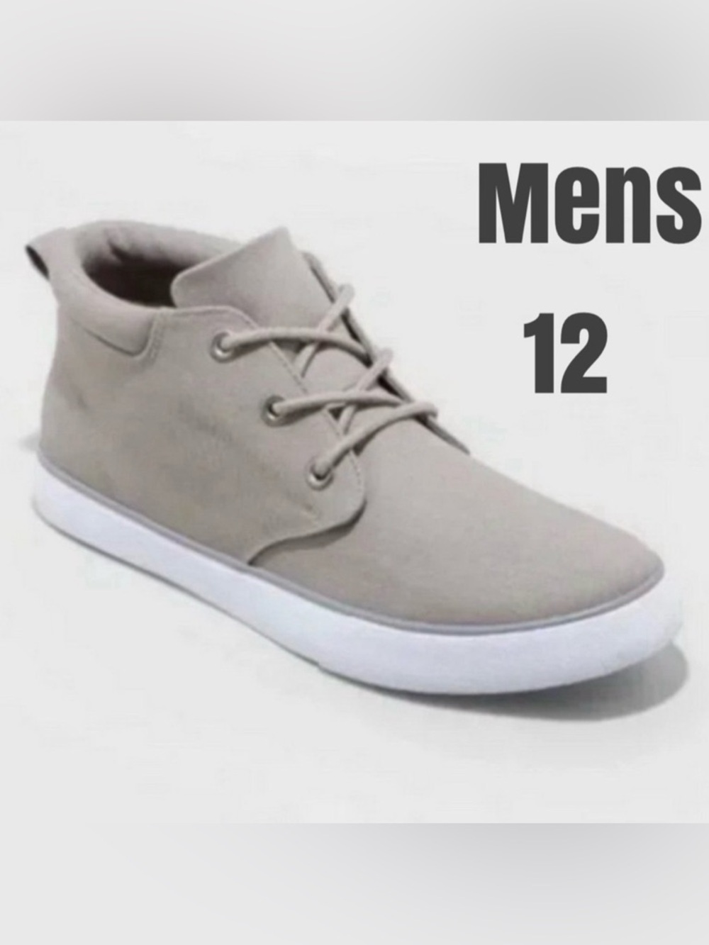 NWT Goodfellow & Co canvas high top gray sneakers size 12